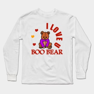 I love you Boo bear Long Sleeve T-Shirt